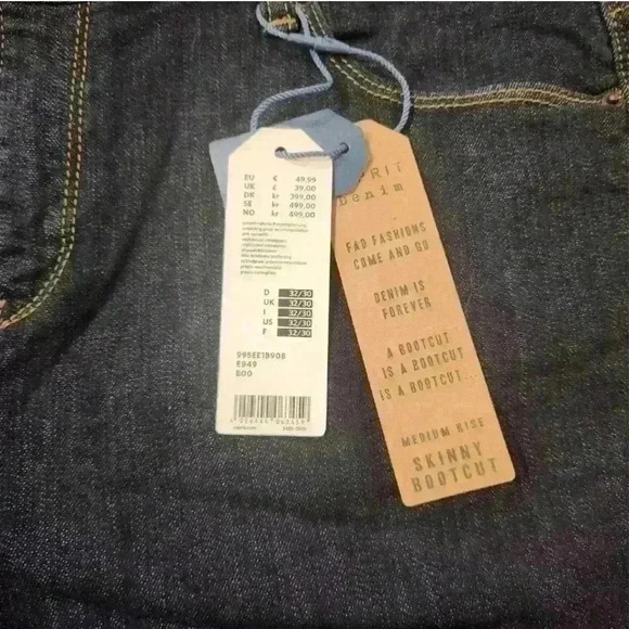 NEW NWT Esprit Women's Medium Rise Skinny Bootcut Denim Jeans W32 L30 - Picture 13 of 15